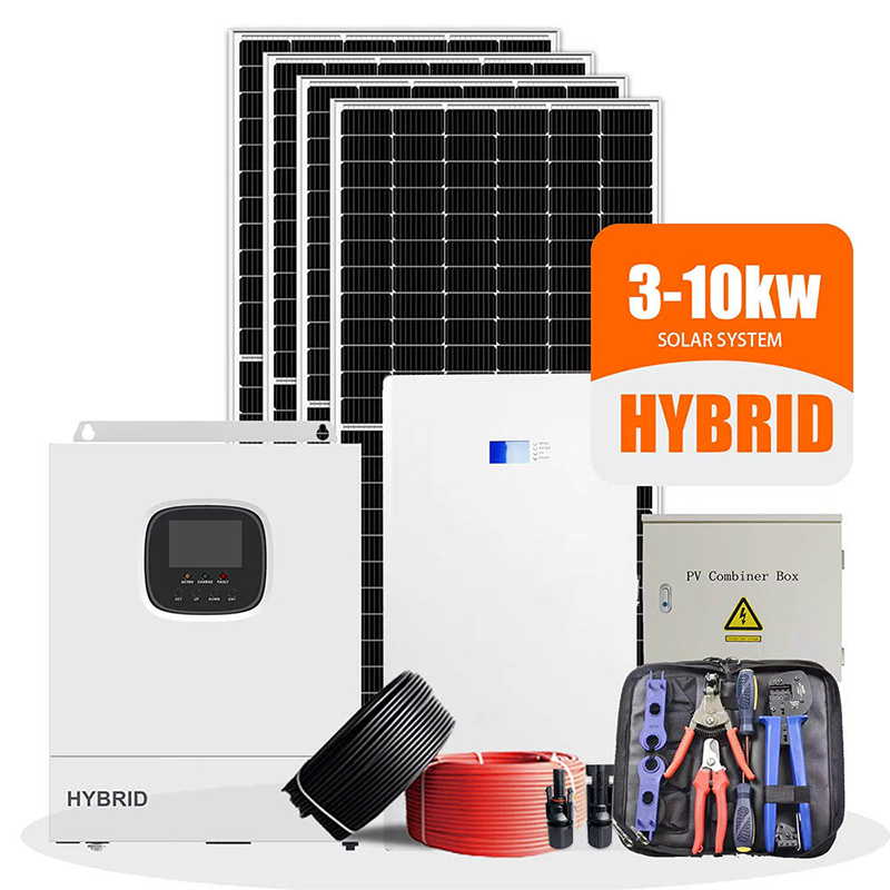 Solar Panel System 10Kw - Hybride zonnepaneelset 1000W 3KW 5KW 8KW