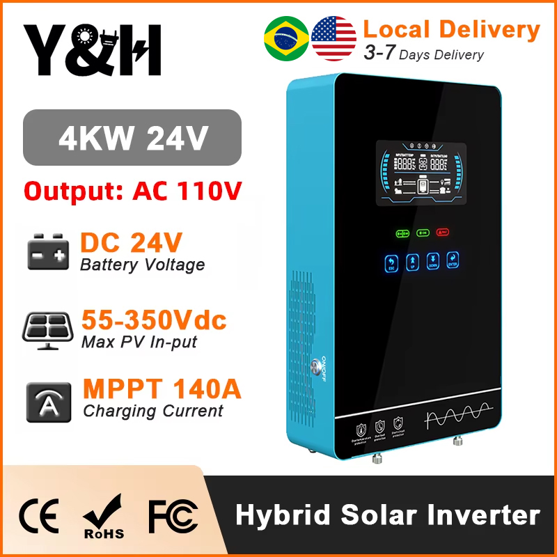 Flexible Solar Panel - Y&H 4KW hybride zonne-omvormer 24V 110V