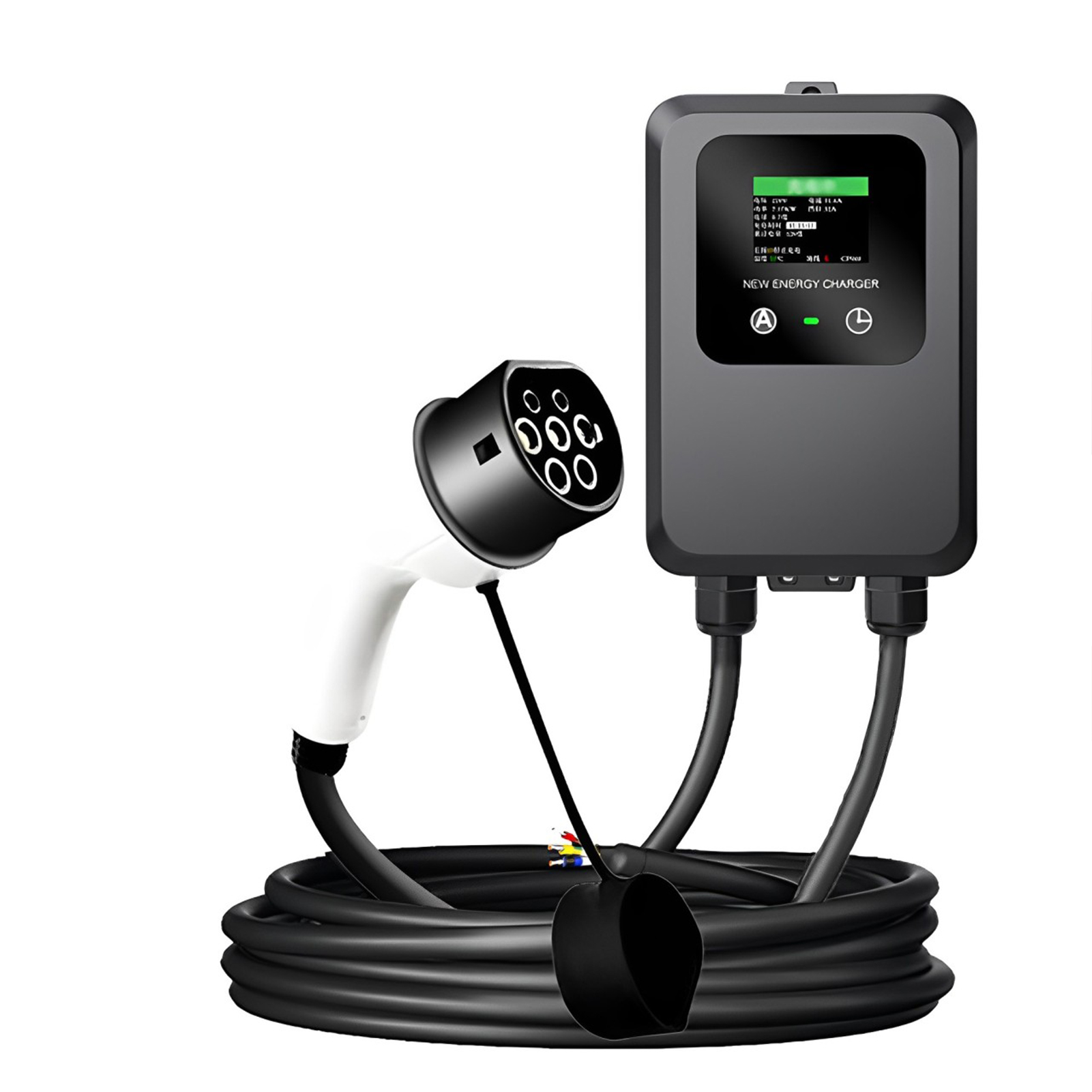 Ev Charger Wallbox - EV Charger 32A-24A-16A-8A 7KW 1 Fase