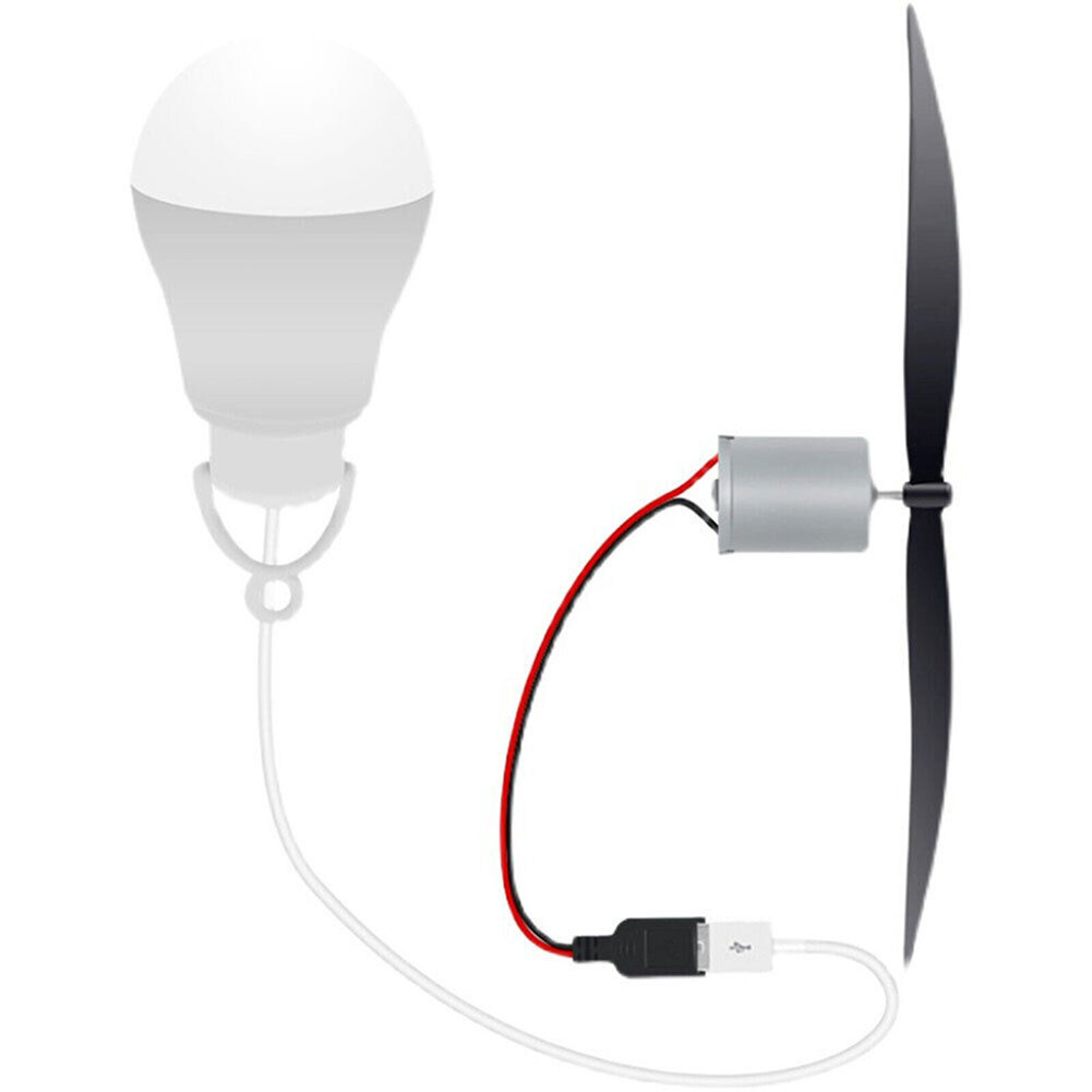Renewable Energy Kids - USB-aangedreven windturbinemotorbladset met propeller Geschikt voor