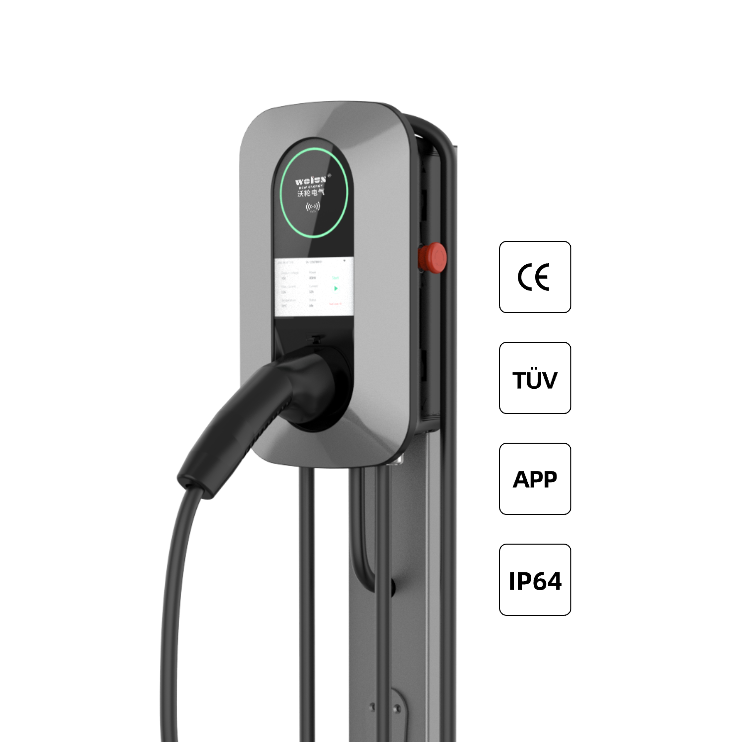 22kW AC Oplaadpaal voor thuisg - Ev Charger Wallbox recensie en prijs