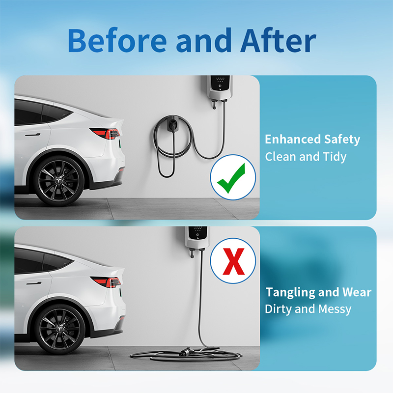 EV-laadkabelhouder voor Type 1 - Ev Charger Wallbox recensie en prijs