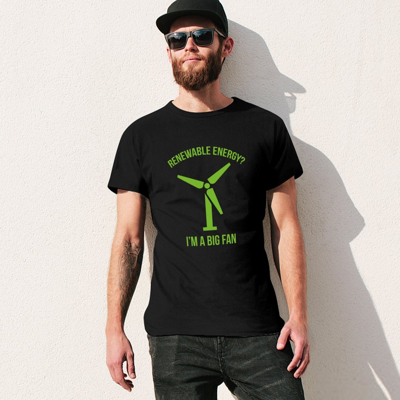 T-shirt voor duurzame energie, - Renewable Energy In China recensie en prijs