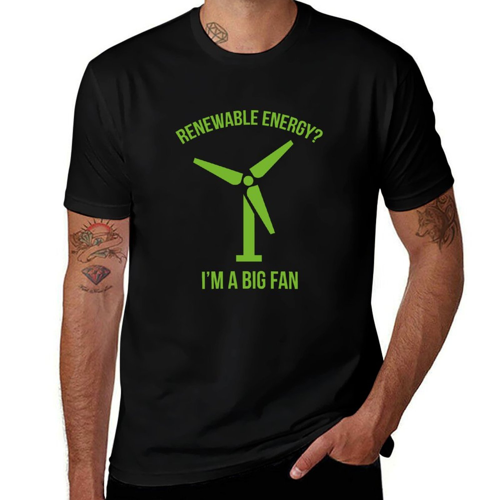 T-shirt voor duurzame energie  - Renewable Energy Graphics recensie en prijs