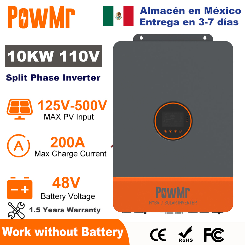 PowMr 10KW gesplitste fase-omv - Flexible Solar Panel recensie en prijs