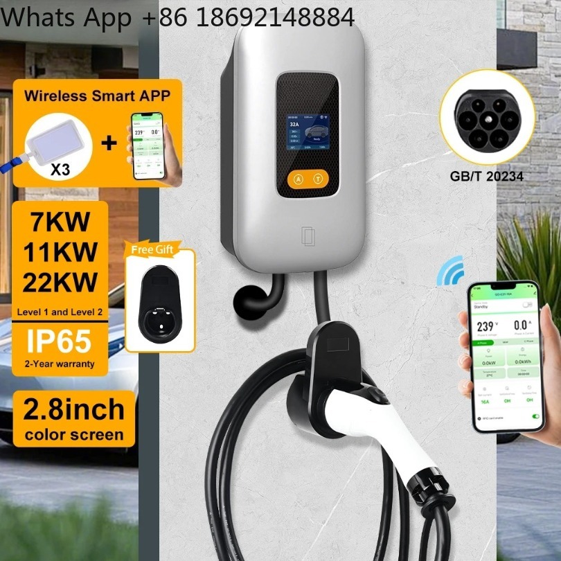 32A EV-laadstation GBT 22KW 3- - Ev Charger Wallbox recensie en prijs